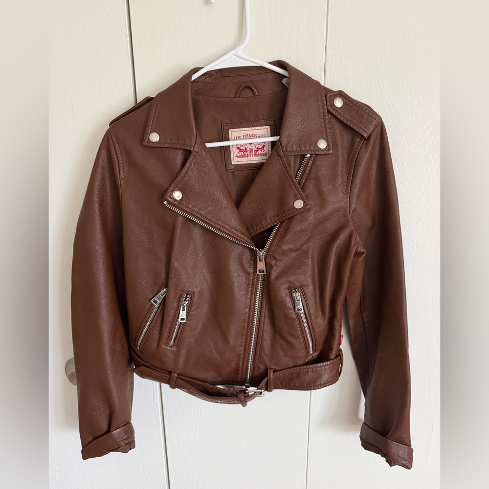 Levi's Women's Faux Leather Moto Jacket, Size Small